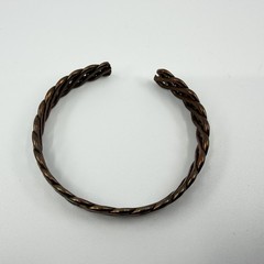 Artist Braided Copper Handmade Cuff Bracelet Jewelry