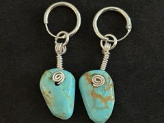 Turquoise Hand Crafted Earrings