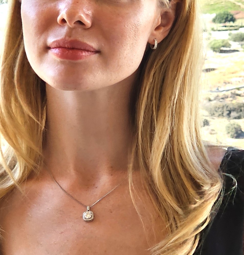 2 ct Diamond Necklace Pendant Jewelry Graduation gift for Daughter Wisdom Grad