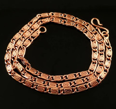 14 inch Pure Copper Celtic Scroll Chain Necklace, Healing Copper Jewelry