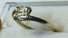 CUTE STERLING SILVER.925 FINGER/TOE RING SIZE 4.0-4.25!