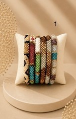 NEW 6 SET – Bracelet- Made in NEPAL – 100% Handmade seed beaded Bangle Gift