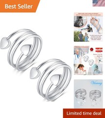 Elegant Adjustable Copper Magnetic Rings with 4X Neodymium Magnets – Gift Set