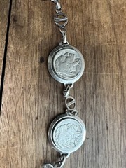 Genuine Buffalo Nickel 10 Coin Necklace – Steel chain