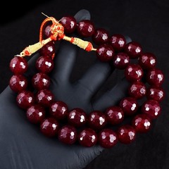 Most Brilliant 869.00 Cts Amazing Cut Onyx Beaded Necklace Jewelery RK 08 E730