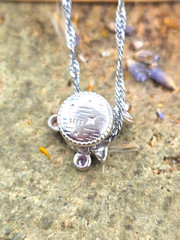 Natural Meteorite 925 Gold Fish Pendant Necklace
