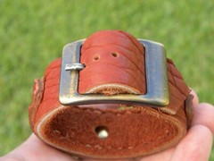 Cuff genuine Bison leather bracelet 1937 Buffalo Indian Nickel coin turquoise