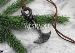 Large Viking Axe Blade Pendant – Hand-Forged Wearble Tool & Jewelry — Norse/Me
