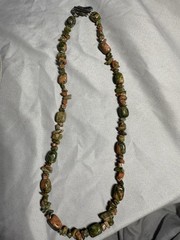 20.5” New Quality Handmade Natural Organic Polished Stone Women’s Necklace🍁