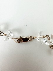 Genuine Crystal & 14k Gold-Filled Clasp & Chain Necklace