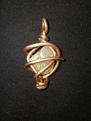 Raw Clear Quartz Point Pendant – Heavy Copper Wire Spiral Wrap Necklace