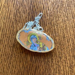 Oodelally Shop Broken Plate Artisan Made Pendant Christian Religious