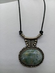 Labradorite Pendant Necklace. Hand Made. One Of A Kind