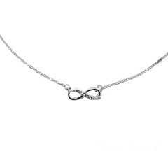 Maya’s Grace Infinity Necklace – Elegant Gold & Silver Design
