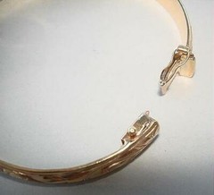 8MM BH 14K YELLOW GOLD HAWAIIAN HEIRLOOM CUSTOM MADE ENGRAVED BRACELET 6.0-9.0