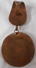 Artisian Made Mixed Materials Copper Abalone Shell Mosaic Pendant Chunky 3 3/4″