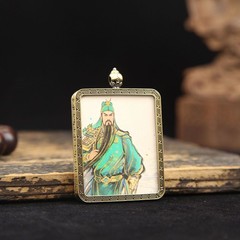 The Thangka portrait of the PR master is a Chinese-style retro oriental art