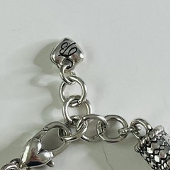 NEW Brighton Bracelet Victorian Inspired 7.5″ Silver Tone Cameo Pendant Flowers