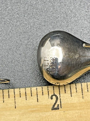 925 Sterling Silver Puffer Teardrop Alpaca Pierced Earrings