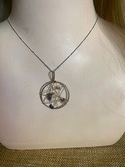 Dream Catcher Crystal Gemstone Chips Pendants