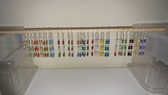 Handmade 3 Tier Glass Briolette Silver Plated Fishhook Earrings