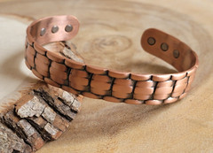 Pure Copper Magnetic Bracelet – Heavy 44 gr Copper Large Arthritis Therapy Cuff