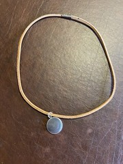 New Necklace! 1962 Norwegian One Krone (in a Bezel) on a Leather Cord