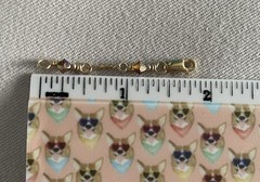 Marked 14 Karat Gold Filled And Figuero Chain Extender Lobster Claw Clasp 1 3/4