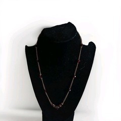 Handcrafted 8in Garnet Necklace