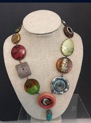 Handmade Multi-Color Necklace 21”