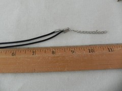 Wire Wrapped Cross Pendant Necklace Brown Leather Cord Rustic Nails Handmade