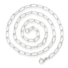 West Coast Jewelry Womens Adjustable Paperclip Chain Link Necklace 5Mm – 24 –