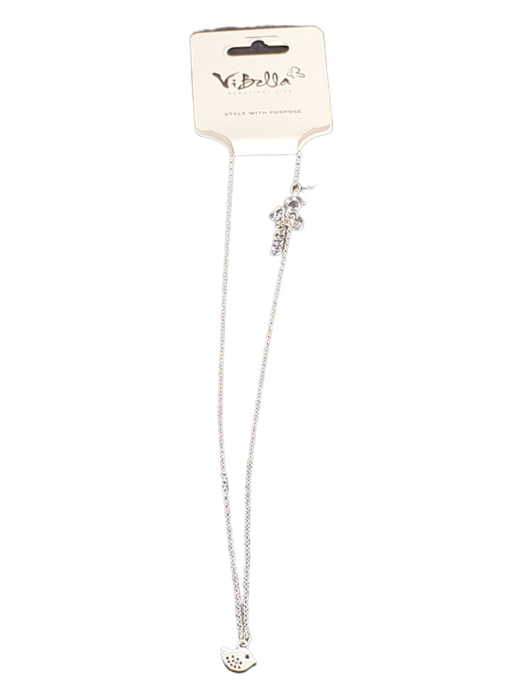 Vi Bella Birdie Charm Necklace 16-18″ Extended Chain