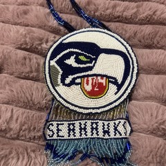 Seahawk Sea Beaded Medallion. Handmade