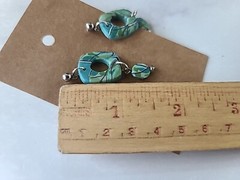 Polymer Clay Dangling Pierced Earrings New
