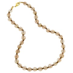 GlassOfVenice Murano Glass Sommerso Necklace – Champagne