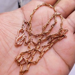 16 inch Pure Copper V Link Chain Necklace, Healing Copper Jewelry Spiritual