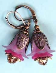 ACRYLIC FLOWER Filigree Copper Leaves handcrafted U choose XX