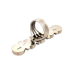 Joelias Draper, Ring, Multi-Stone, Sterling Silver, Navajo, 8 1/2