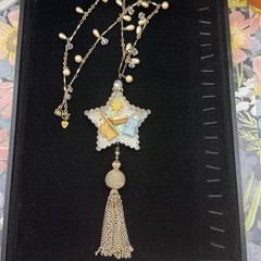 Adorned Crown Jewelry vintage star cookie cutter nativity necklace