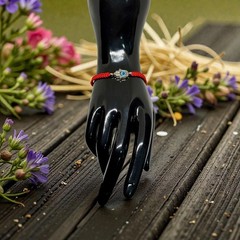 Handmade Red String Evil Eye Bracelet Adjustable Protection Charm Nylon Cord