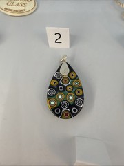 Murano Glass Pendant Necklace Italy Millefiori Murrine Art Glass Choice MS03