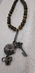 Tigers Eye Handmade Necklace Gemstone Jewelry Size 16″