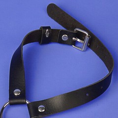 Tie Style Leather Collar Punk Pu Leather Necklace Choker Collarbone Chain