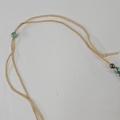 Handmade Tribal Boho Necklace Turquoise Beads Bone Horn Discs Rustic Natural….