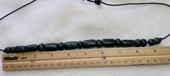 Guatemala green jade beads adjustable handmade necklace .
