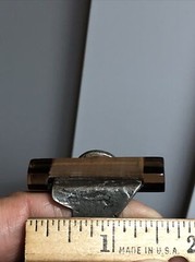 2. Anne-Marie Chagnon 925 Sterling Lucite Rectangle Ring, 15g, Adjustable