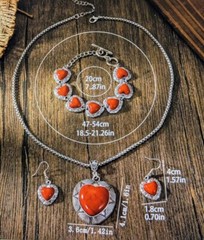 Alloy sealed with Protectaclear 4 piece heart set