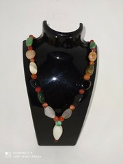 Aventurine, Unakite And Multicolor Agate, Irregular Beads, In Wonderful Necklace
