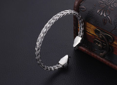 Wolves Of Odin Viking Bracelet | Norse Jewelry | Fenrir Wolf | Viking Jewelry
